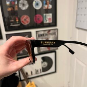 Burberry Black and Gold Sunglasses